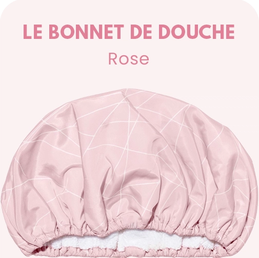 Bonnet de douche - Rose