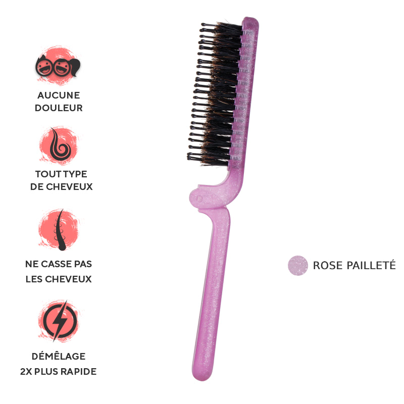 Une Brosse démêlante Format sac à main