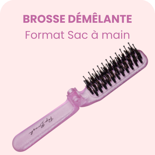 Une Brosse démêlante Format sac à main
