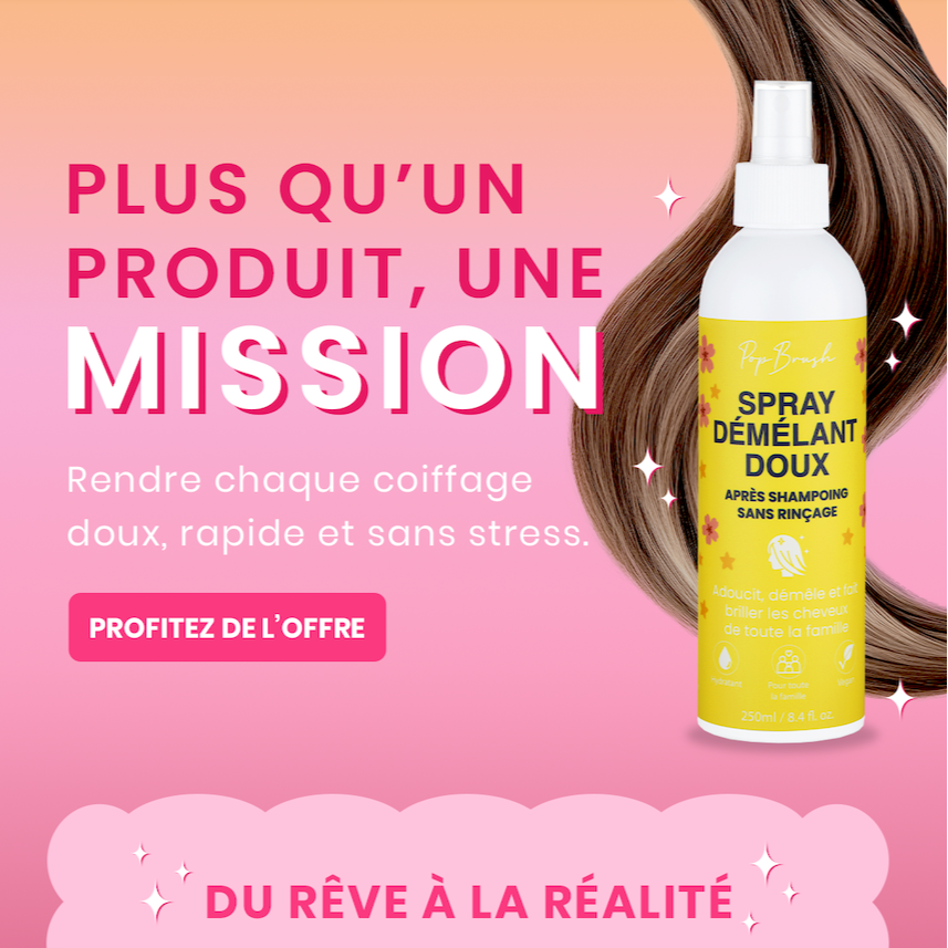 Spray démêlant doux sans rinçage