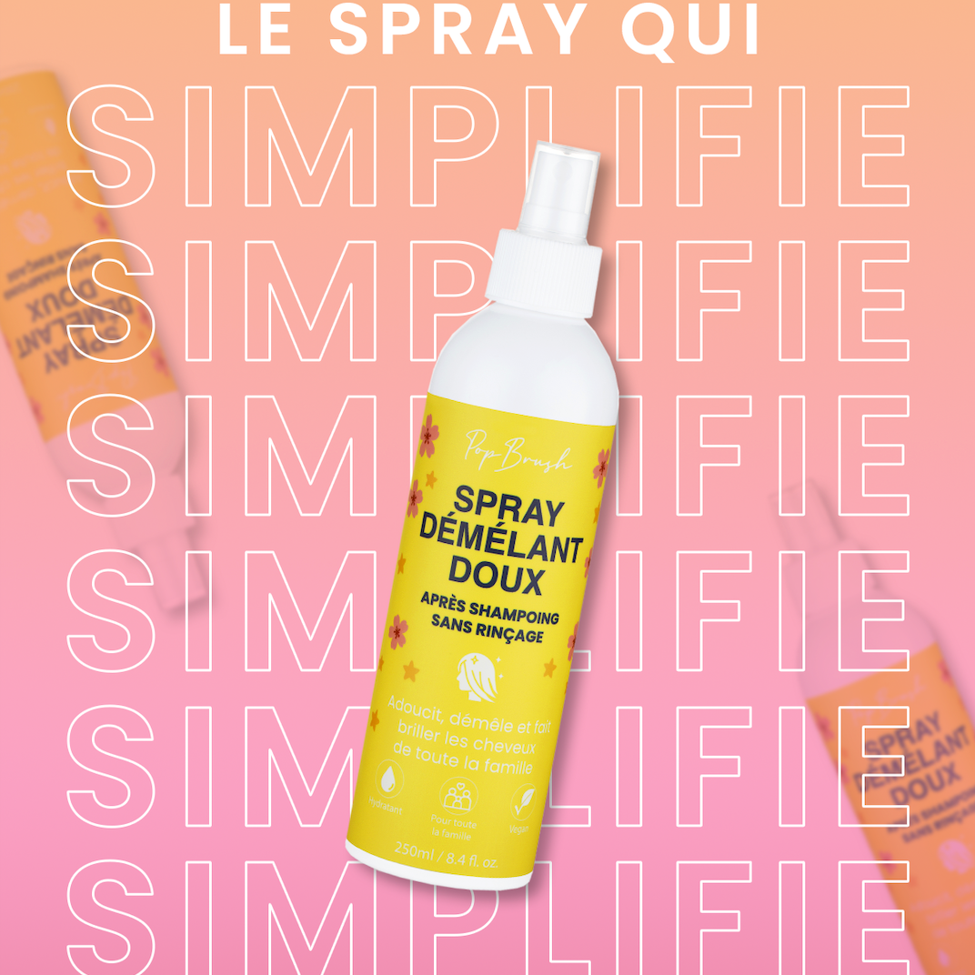 Spray démêlant doux sans rinçage