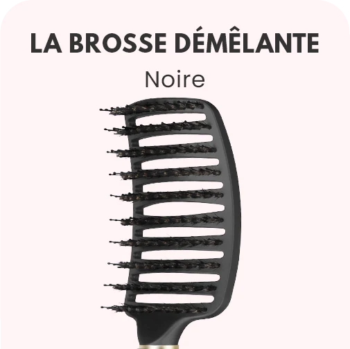 LA BROSSE DÉMÊLANTE ANTI-CASSE - NOIRE