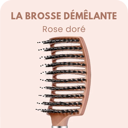 LA BROSSE DÉMÊLANTE ANTI-CASSE - ROSE DORÉ