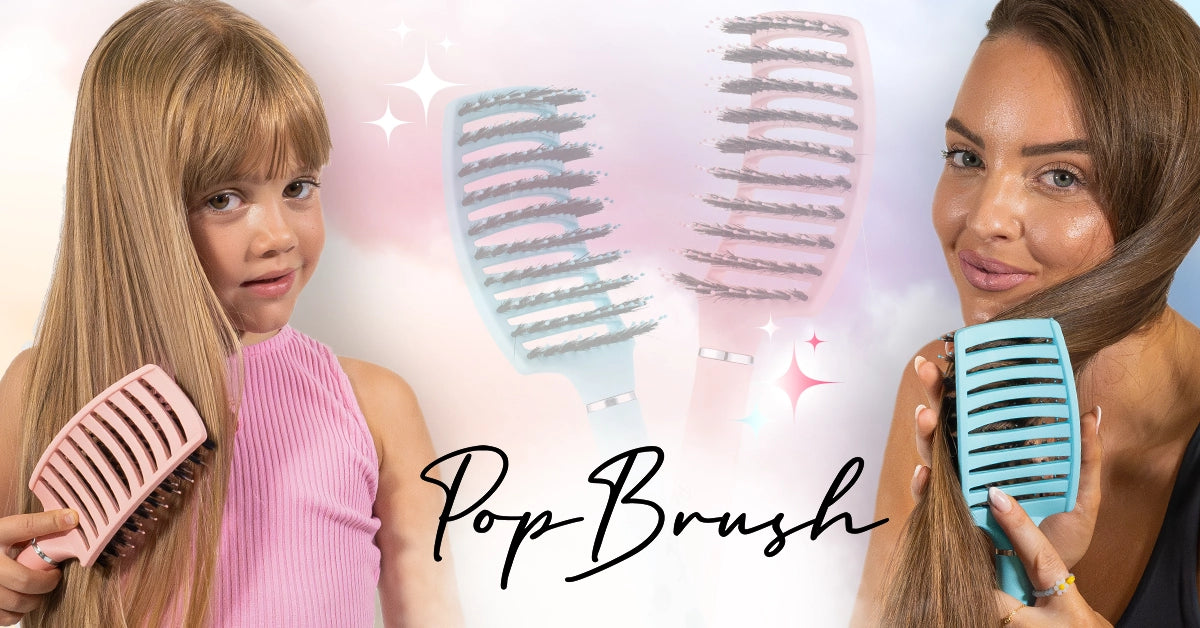 Peigne démêlant en acétate de cellulose : démêlage facile pour tous types  de cheveux – Popbrush