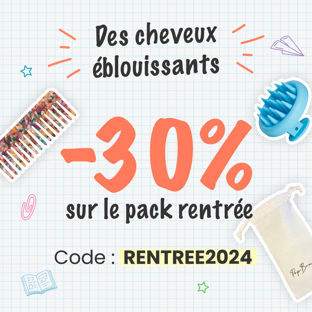 pack rentrée- brosse-peigne-shampoo-pochette