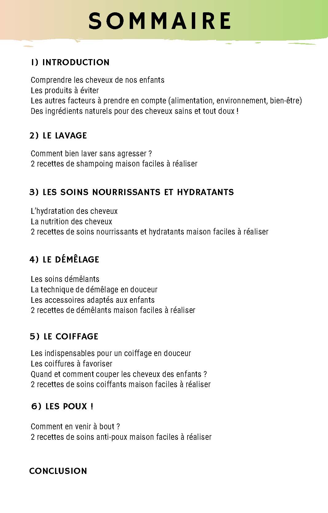 LE GUIDE CHEVEUX ENFANTS