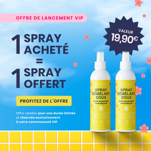 Spray démêlant doux sans rinçage