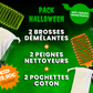 2 BROSSES DÉMÊLANTES + 2 PEIGNES NETTOYEURS + 2 POCHETTES COTON
