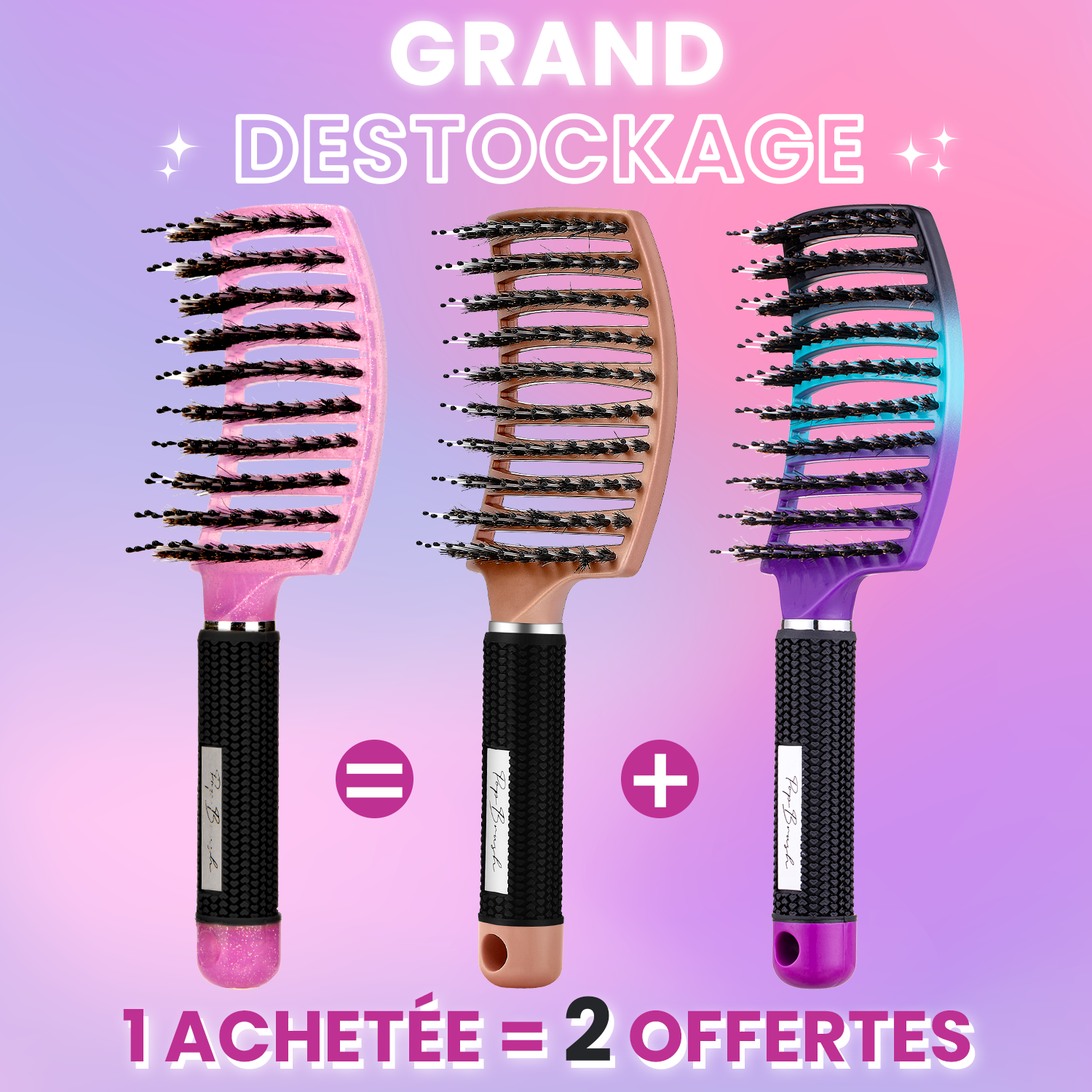 BROSSES DÉMÊLANTES ANTICASSE POPBRUSH® Popbrush