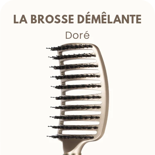 LA BROSSE DÉMÊLANTE ANTI-CASSE - VERT POMME — DORÉ