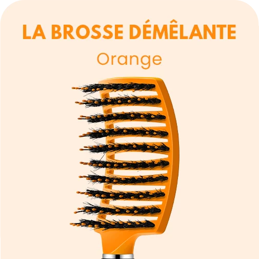 LA BROSSE DÉMÊLANTE ANTI-CASSE - VERT POMME — ORANGE