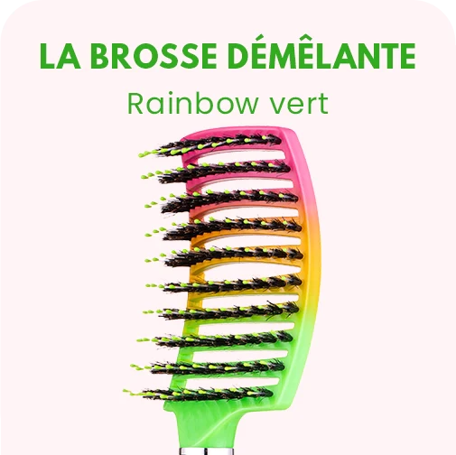 LA BROSSE DÉMÊLANTE ANTI-CASSE - RAINBOW BLEU