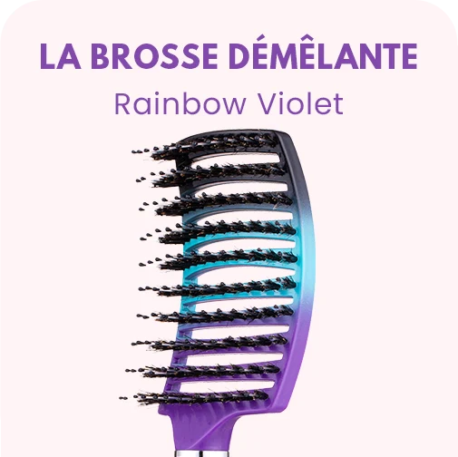LA BROSSE DÉMÊLANTE ANTI-CASSE - ORANGE — RAINBOW VIOLET