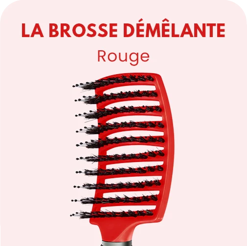 LA BROSSE DÉMÊLANTE ANTI-CASSE - VERT POMME — ROUGE
