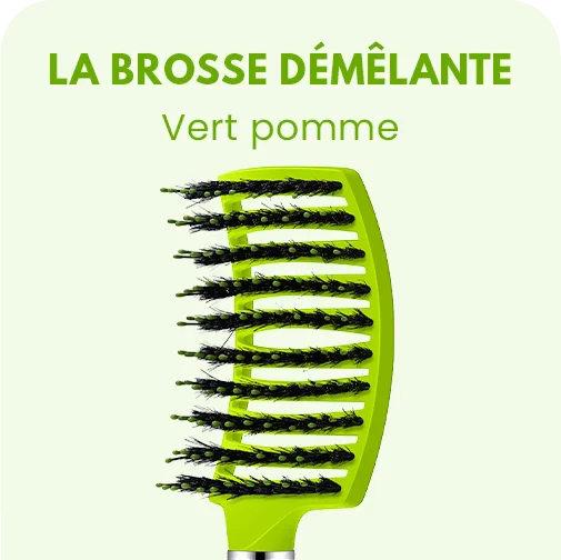 LA BROSSE DÉMÊLANTE ANTI-CASSE - VERT POMME — VERT GRANNY