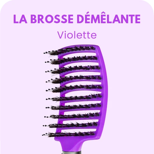 LA BROSSE DÉMÊLANTE ANTI-CASSE - ORANGE — VIOLET