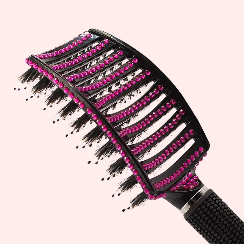 Brosse De Finition En Poils De Cheval Extra Doux Showman - Pour Chevaux Brosse De Finition En Poils De Cheval Extra Doux Showman - Pour Chevaux