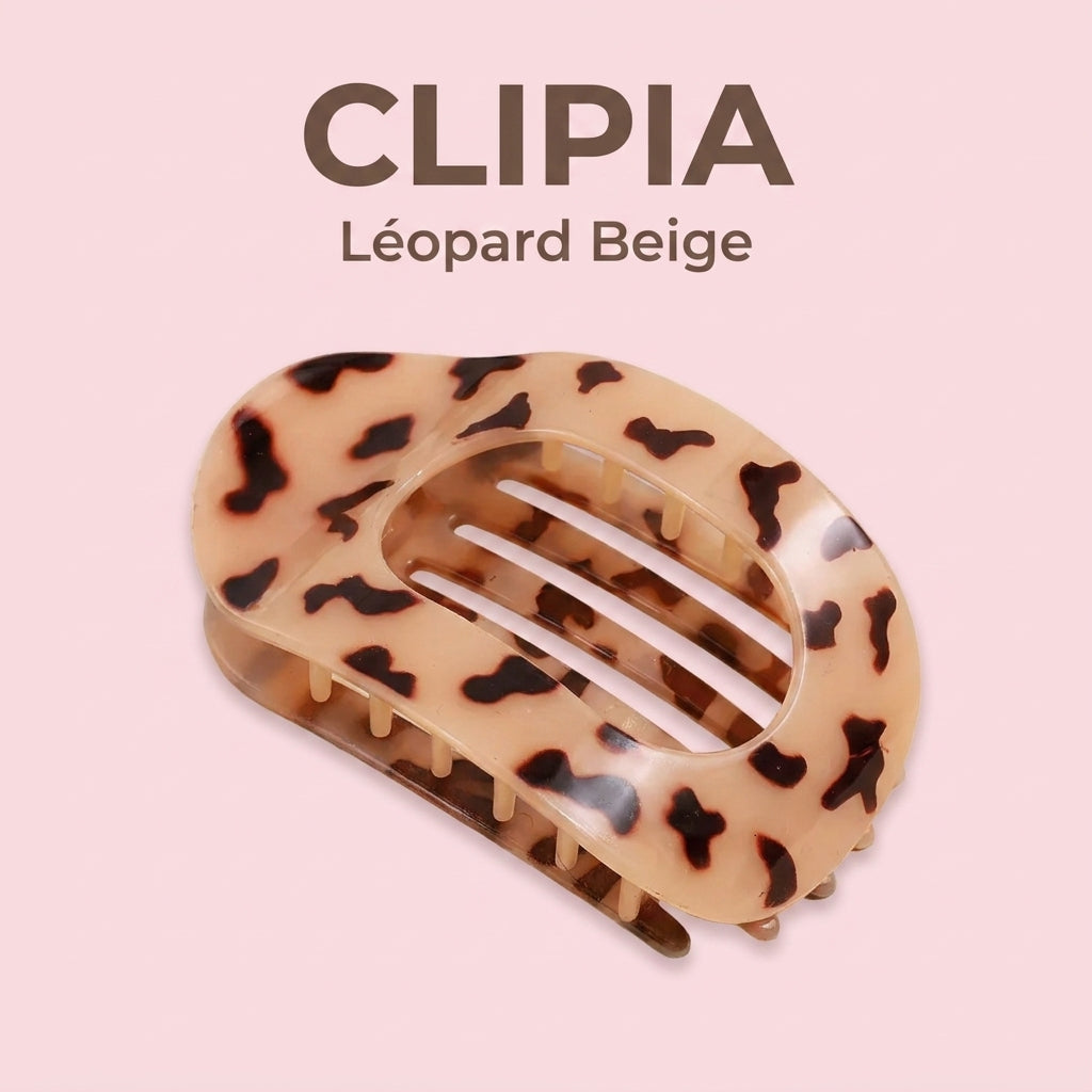 CLIPIA Léopard Beige