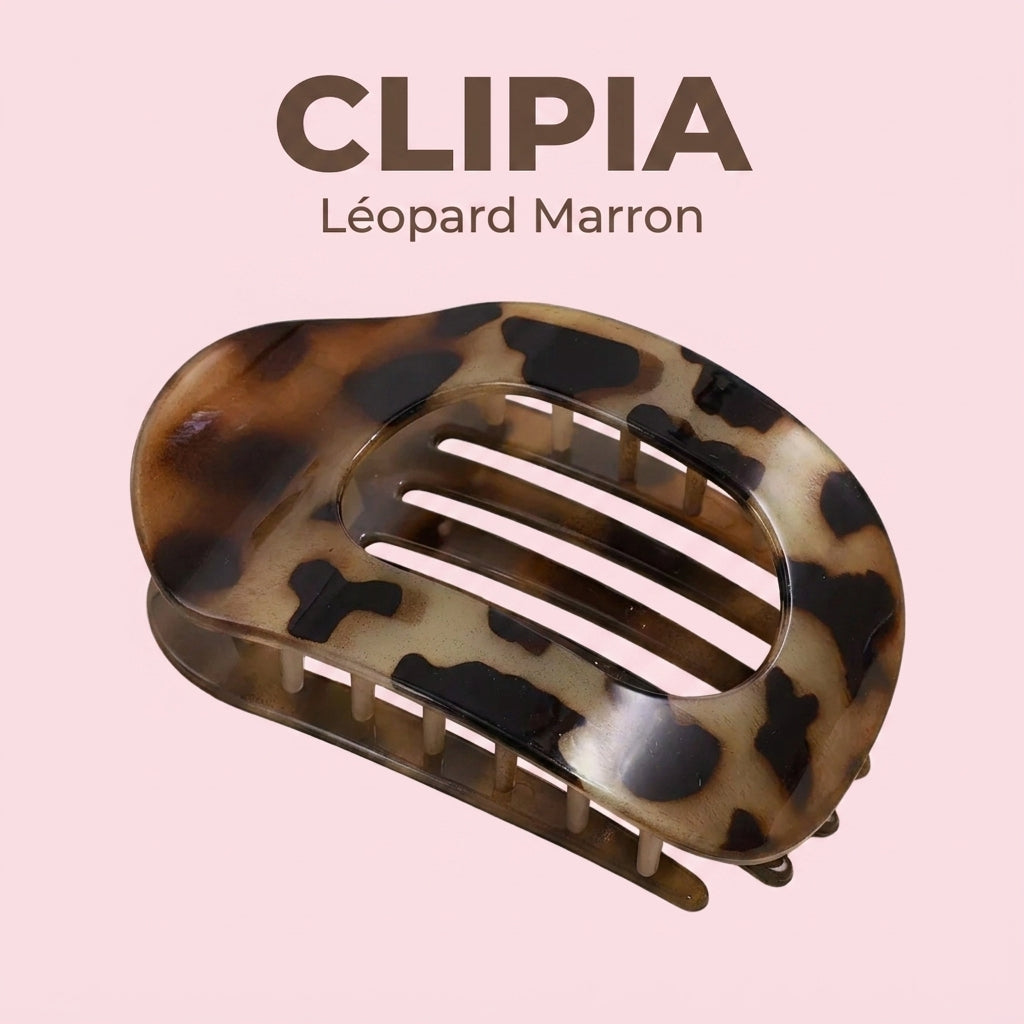 CLIPIA Léopard Marron