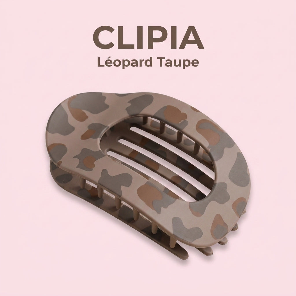 CLIPIA Léopard Taupe