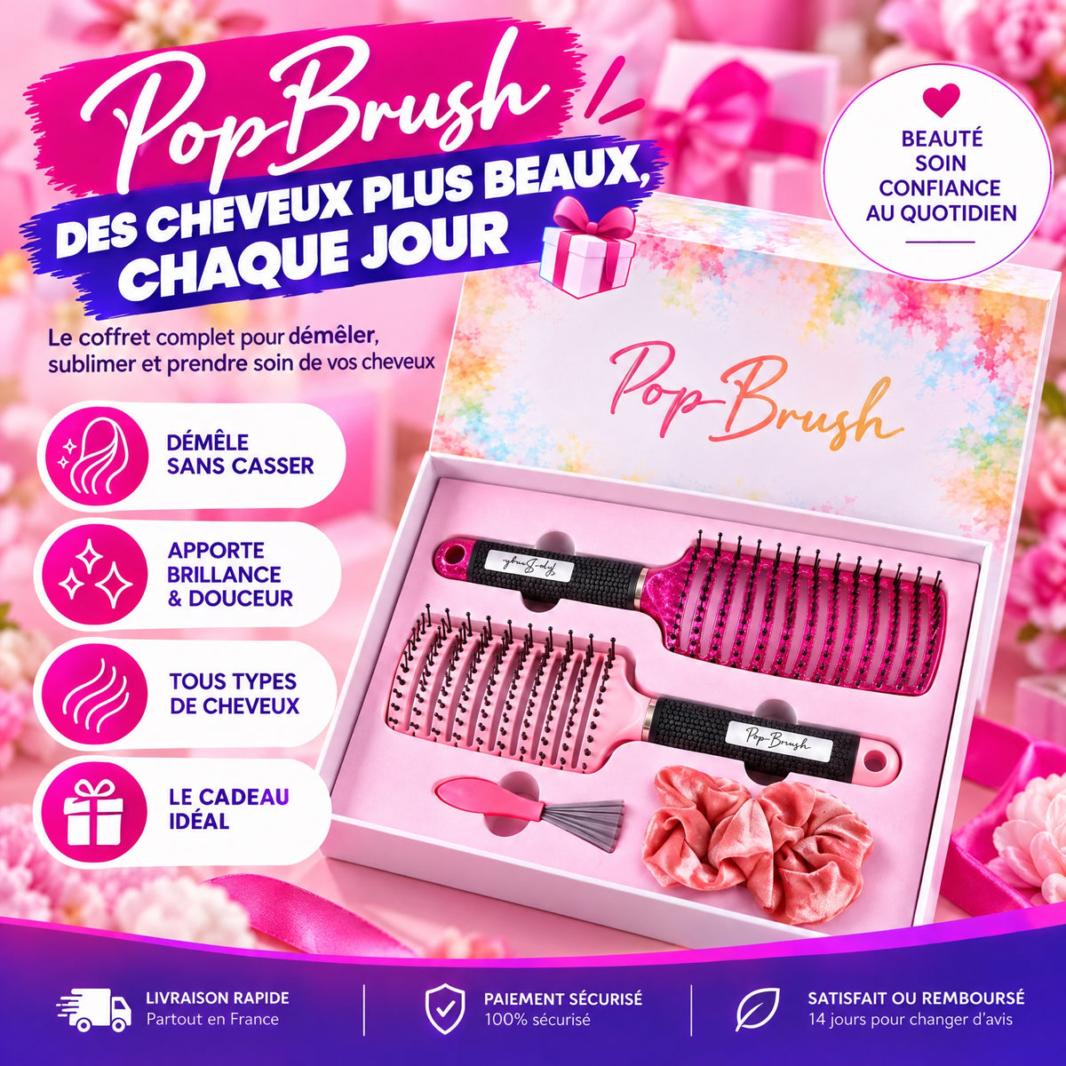 Le pack coffret cadeau PopBrush