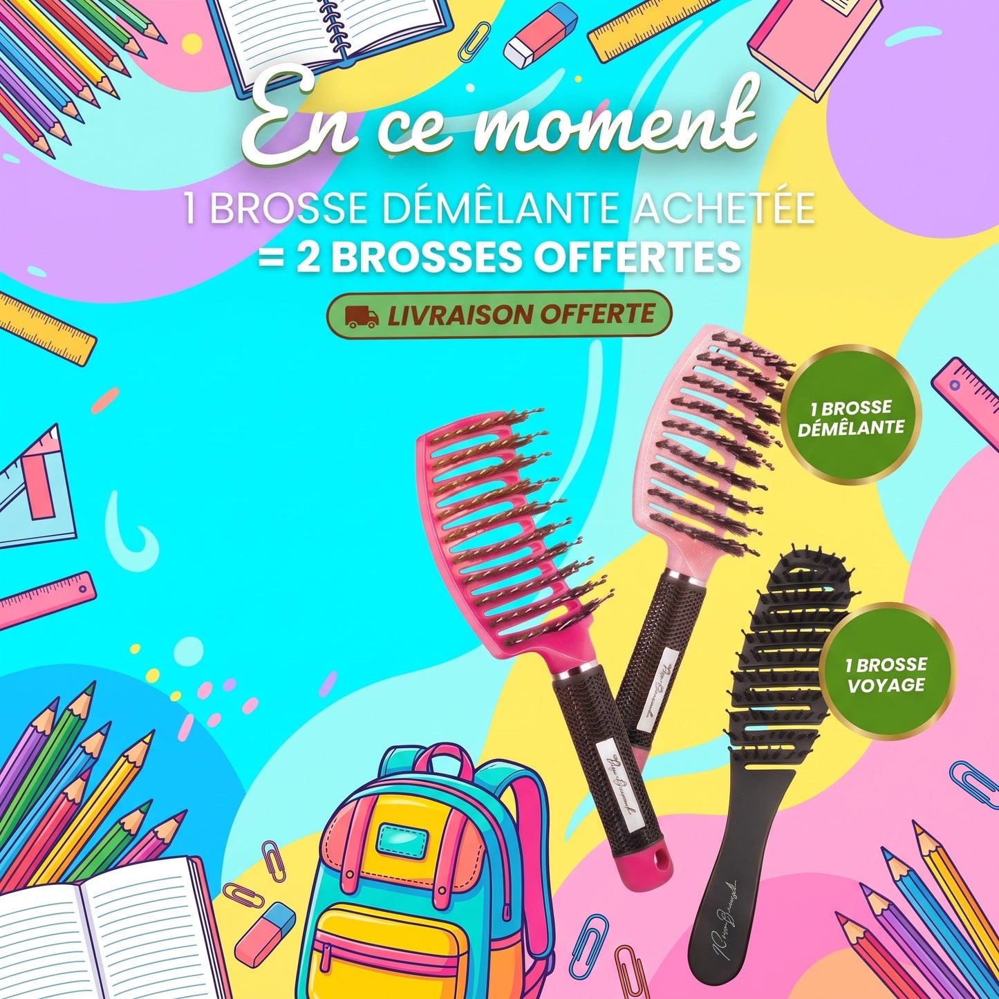LA BROSSE DÉMÊLANTE ANTI CASSE