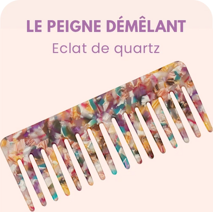 Peigne à cheveux floral rouge-rose en plastique perles fantaisie fait Peigne à cheveux floral rouge-rose en plastique perles fantaisie fait