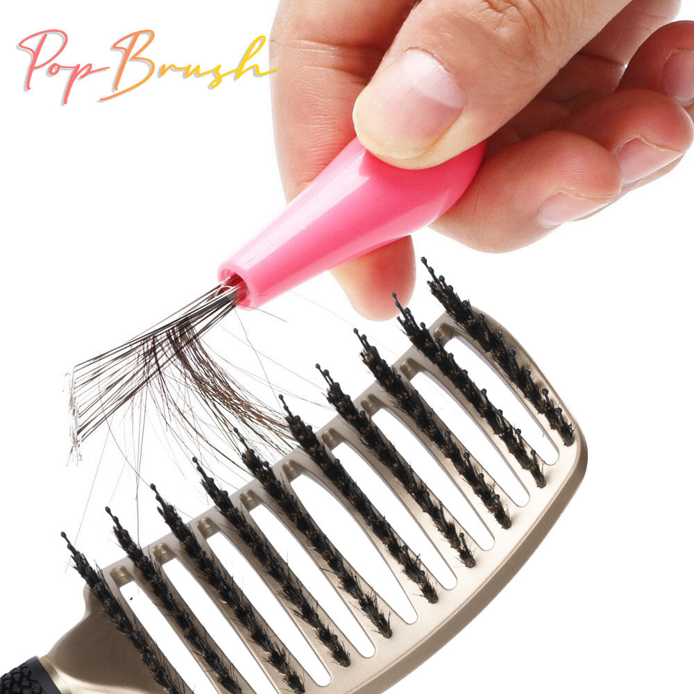 2 BROSSES DÉMÊLANTES + 2 PEIGNES NETTOYEURS + 2 POCHETTES COTON