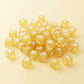 Perles cubes lettres jaunes