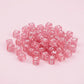 Perles cubes lettres roses