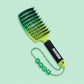 Brosse rainbow vert avec prénom JADE