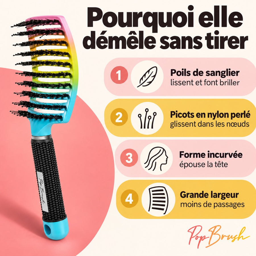 Popbrush brosse démêlante, visuel 3