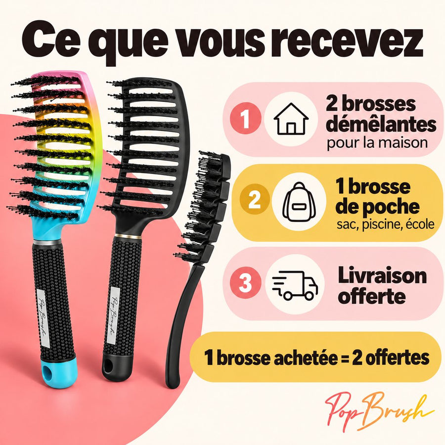 Popbrush brosse démêlante, visuel 2